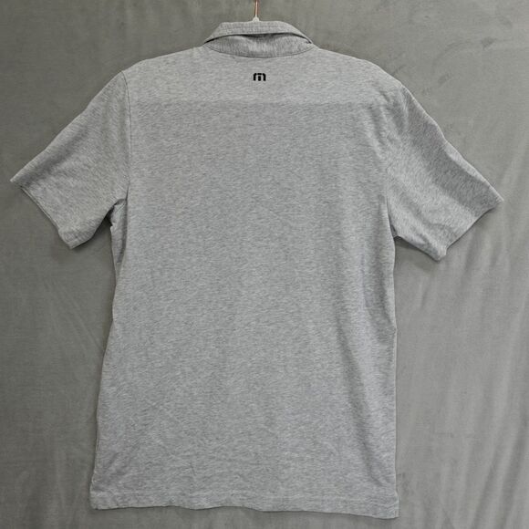Travis Mathew Polo Golf Shirt Mens Med Gray Casual Everyday Sports Summer Pocket - Picture 2 of 10